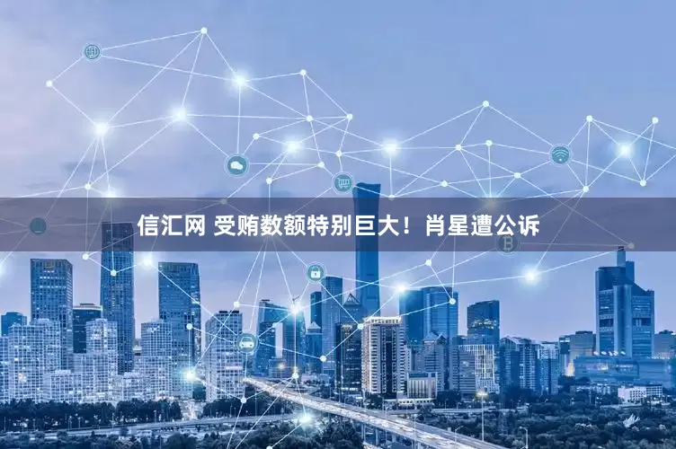 信汇网 受贿数额特别巨大！肖星遭公诉