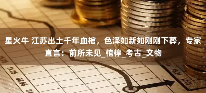 星火牛 江苏出土千年血棺，色泽如新如刚刚下葬，专家直言：前所未见_棺椁_考古_文物